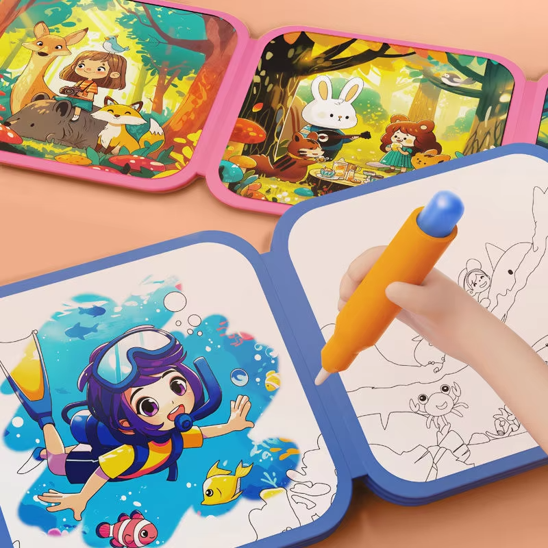 Montessori Magic Water Coloring  Book